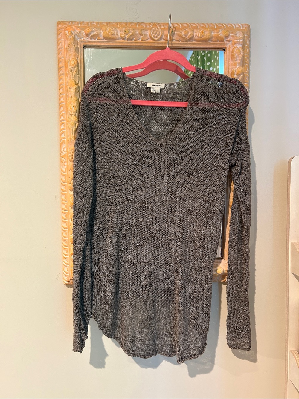 Lightweight V-Neck Long Sleeve Knit Sweater